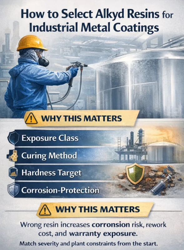 Industrial metal coating stack showing primer, build layer, and topcoat risk points