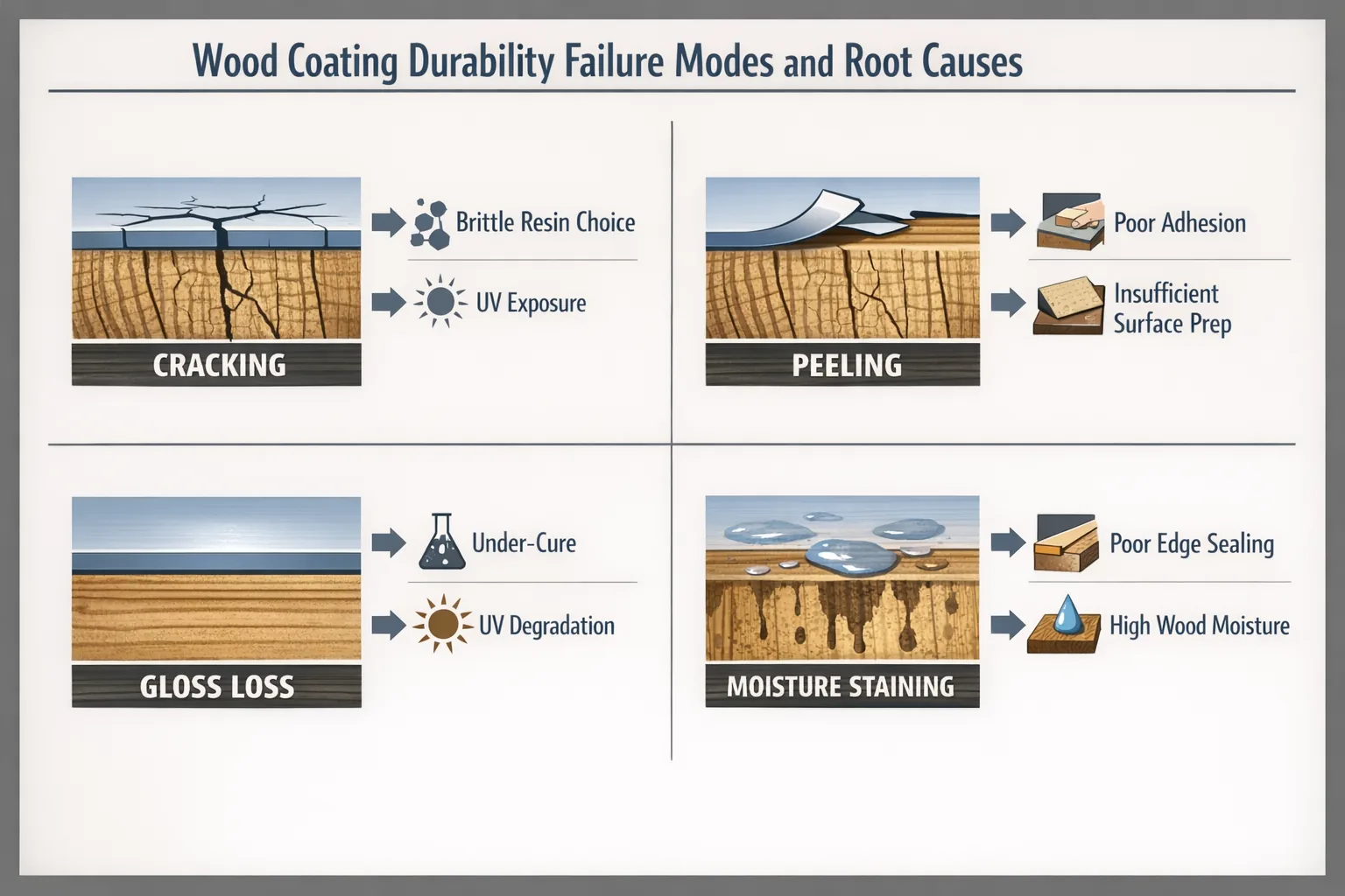 Comparison of alkyd penetration versus film build behavior in wood coating systems
