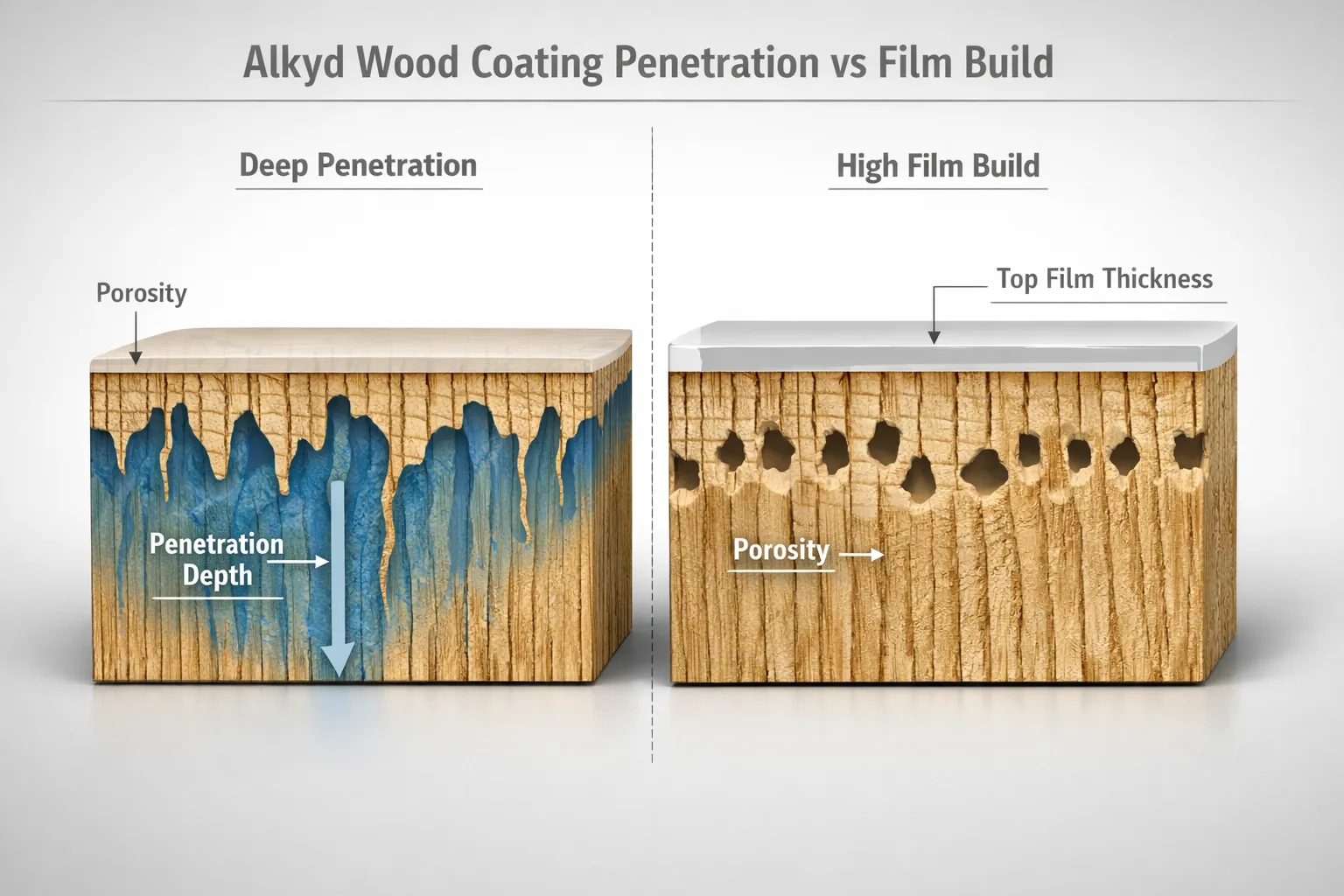 Typical durability failure modes in alkyd wood coatings and their root causes